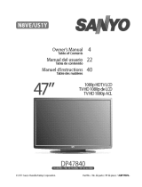 Sanyo DP47840 Manuel utilisateur