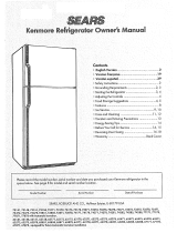 Sears Kenmore Refrigerator Manuel utilisateur