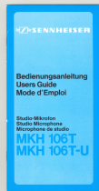Sennheiser MKH 106T-U Manuel utilisateur