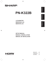 Sharp PN-K322B Le manuel du propriétaire
