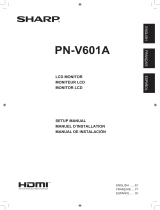 Sharp PN-V601A Le manuel du propriétaire