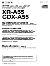 Sony CDX-A55 Mode d'emploi