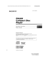 Sony CDX-F5510 Manuel utilisateur