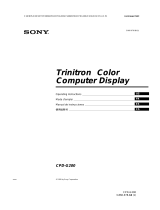 Sony CPD-G200 Manuel utilisateur