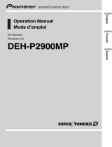 Sony DEH-P2900MP Manuel utilisateur