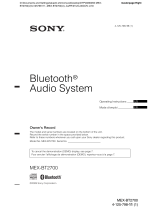 Sony MEX-BT2700 Manuel utilisateur