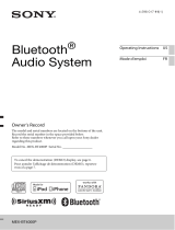 Sony MEX-BT4000P Manuel utilisateur