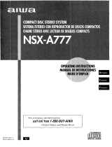Aiwa NSX-A777 Manuel utilisateur