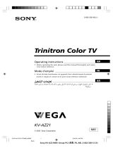 Sony Trinitron KV-AZ21 Manuel utilisateur