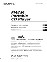 Sony WALKMAN D-NF400 Manuel utilisateur