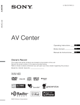 Sony XAV-60 - 6.1 Inch Avc Mode d'emploi