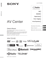 Sony XAV-701HD Le manuel du propriétaire