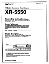 Sony XR-5550 Manuel utilisateur