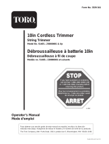 Toro 10" Cordless Trimmer Manuel utilisateur
