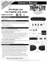 Tripp Lite DVI Video Splitter/Booster w/Audio B116-A03 Manuel utilisateur