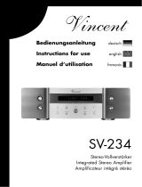 Vincent Audio SV-234 Manuel utilisateur