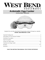 West Bend Automatic Egg Cooker Manuel utilisateur