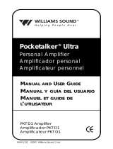Williams Sound Pocketalker Ultra PKT D1 Manuel utilisateur