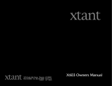 Xtant X603 Manuel utilisateur