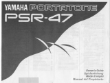 Yamaha Portatone PSR-47 Manuel utilisateur