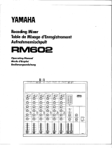 Yamaha RM602 Manuel utilisateur