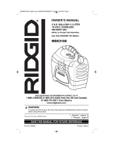 RIDGID 18V Cordless Wet/Dry Vac Manuel utilisateur