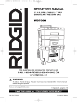 RIDGID 11 Gallon Smart Cart Wet/Dry Vac Manuel utilisateur
