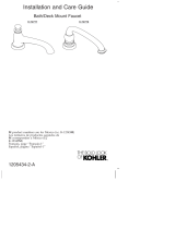 Kohler K-72777-BV Guide d'installation