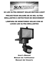 Sunforce 60 LED ULTRA BRIGHT SOLAR MOTION LIGHT Manuel utilisateur