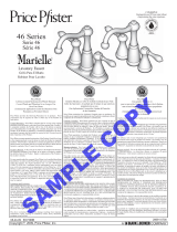 Black & Decker Price Pfister Marielle 46 Series Manuel utilisateur
