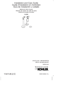 Kohler K-6268-C11-VS Guide d'installation