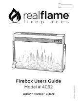 Real Flame 8020E-GRY Mode d'emploi