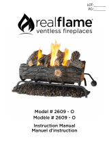 Real Flame 2609 - O Manuel utilisateur