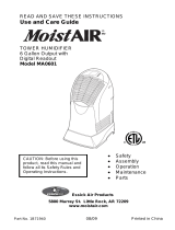 MoistAir MA0601 Mode d'emploi