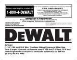 DeWalt DCS361M1W600 Manuel utilisateur