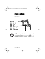Metabo SB 710 Mode d'emploi