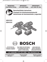 Bosch DDH181X-01 Manuel utilisateur