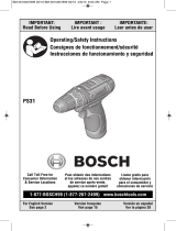Bosch PS31-2A/BAT413A Manuel utilisateur