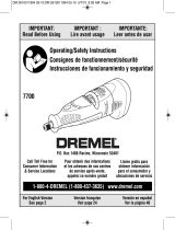 Dremel 7700-1/15 Manuel utilisateur