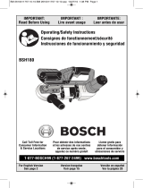 Bosch BSH180B Manuel utilisateur