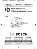 Bosch JS260 Manuel utilisateur