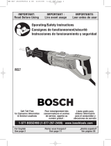 Bosch RS7 Mode d'emploi