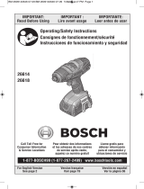 Bosch 26618B Manuel utilisateur