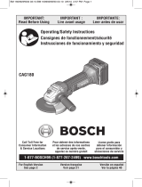 Bosch CAG180-01 Mode d'emploi