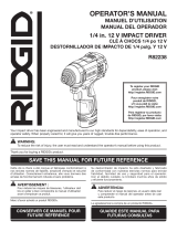 RIDGID R82238N Mode d'emploi