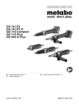Metabo GA 18 LTX G 5.2 Manuel utilisateur