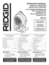 RIDGID R860720B-AC9302 Mode d'emploi