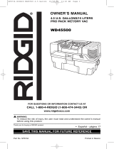 RIDGID WD5500 Mode d'emploi