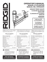 RIDGID 15-Gauge 2-1/2 in. Angled Nailer Manuel utilisateur