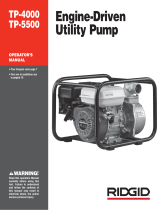 RIDGID TP-4000 4 HP Utility Transfer Pump Manuel utilisateur